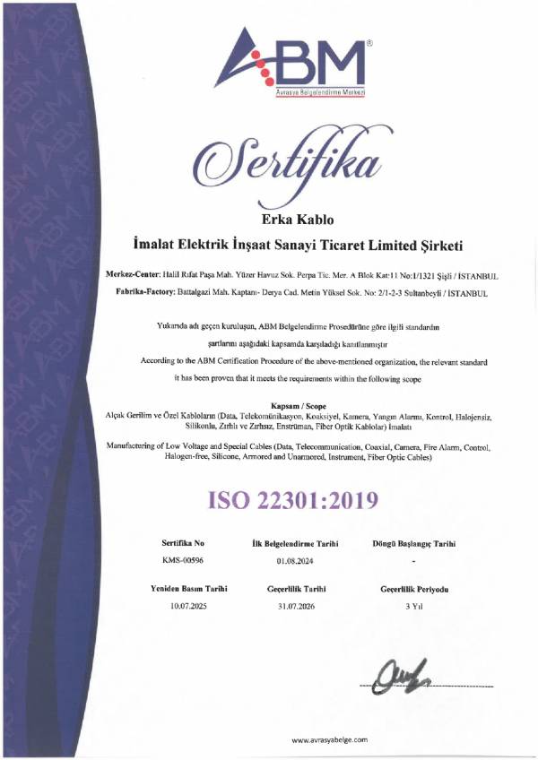 ERKA-SISTEM-ISO22301